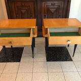 Vintage formica bedside tables