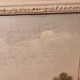 Old painting Oil on canvas Animated lake landscape signed Henry