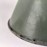 Enamelled sheet metal cone pendants