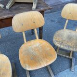 Set de 6 chaises d’école adulte Casala vintage design 1960