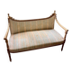 Exceptional Louis XVI style bench in gilded wood - Late 19th century