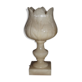 1970 Vintage tulip-shaped alabaster lamp