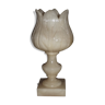 Lampe en albâtre en forme de tulipe 1970 vintage