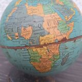 Old small metal globe "taride maps"