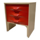Meuble d’appoint petite commode table de nuit vintage design Space age