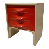 Meuble d’appoint petite commode table de nuit vintage design Space age
