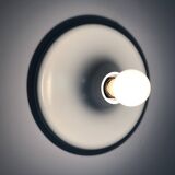 Pair of Targetti disc wall lights, UFO, Italy 1970s