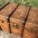 Antique travel trunk