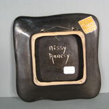 Vintage ceramic wall plate ibex décor nissy annecy the potter of the lake