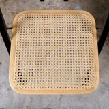 Series of 4 cane chairs by Giorgio Cattelan for Cidue,