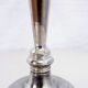 Large silver metal candlestick, groom candlestick