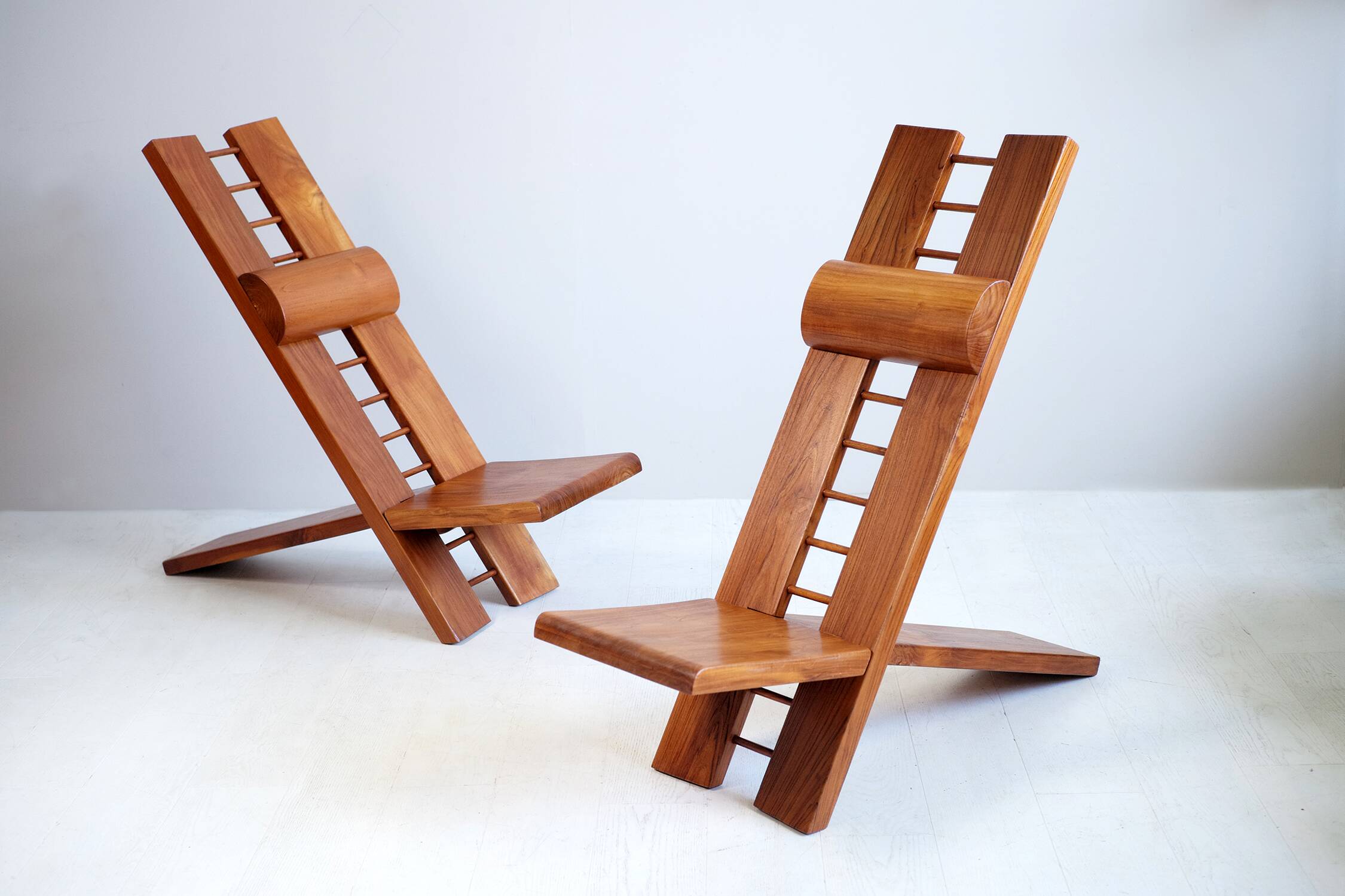 Pair of Africa armchairs Marcel Ramond France 1970