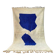 Beni Ourain rug in natural wool, blue and white, size 1.5/2.5 m.