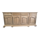 Bahut bas 4 portes 4 tiroirs en chêne