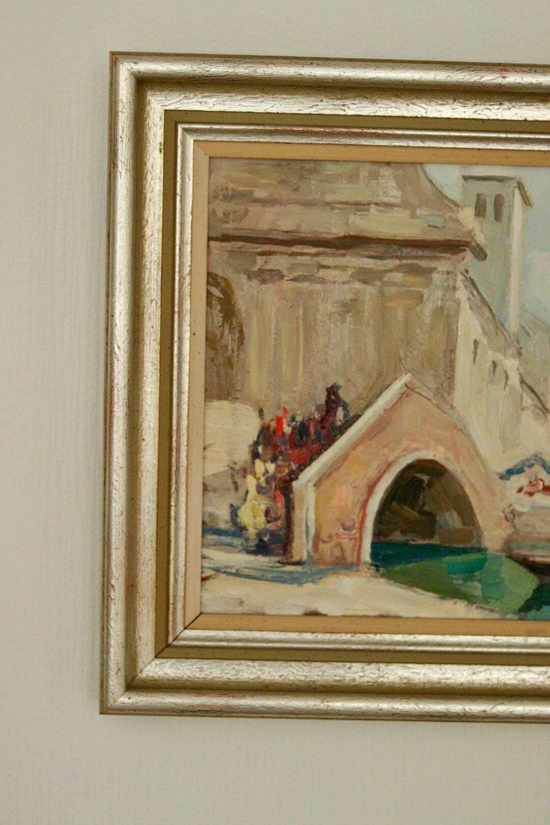 Painting "Scene of Venice" by Knut Norman