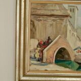 Painting "Scene of Venice" by Knut Norman