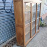 Solid walnut library around 1840