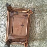 Foot rest in vintage rattan