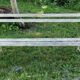 Old garden bench cast iron foot