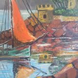 Tableau ancien marine 1965
