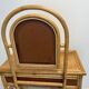 Bamboo and rattan dressing table, with mirror 50s-60s