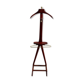 Night jack, anthropomorphic, brass mahogany, Ico Parisi, Fratelli Reguitti, 1950