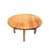Round vintage solid pine dining table Norden from Ikea from the 70s