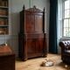 Ancient Piedmontese cabinet in wood, Italy, 19th century