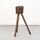 Antique Wabi Sabi Primitive oak butcher block