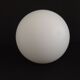 French vintage white opaque matte glass medium replacement glass globe shade