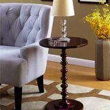 Table d’appoint en bois avec One Wood Legs Stand Lampe de chevet Table
