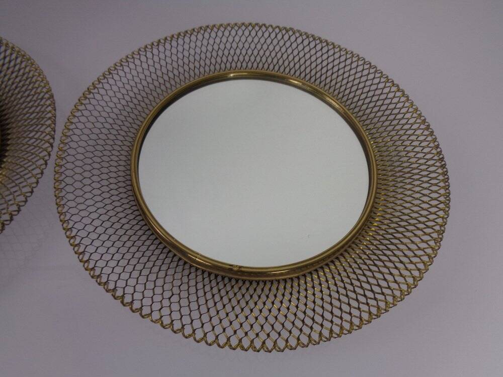 Brass Mirrors, 1960s, Set of 2