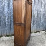 Parisian Bonnetiere wardrobe from the 1900s in solid chestnut.