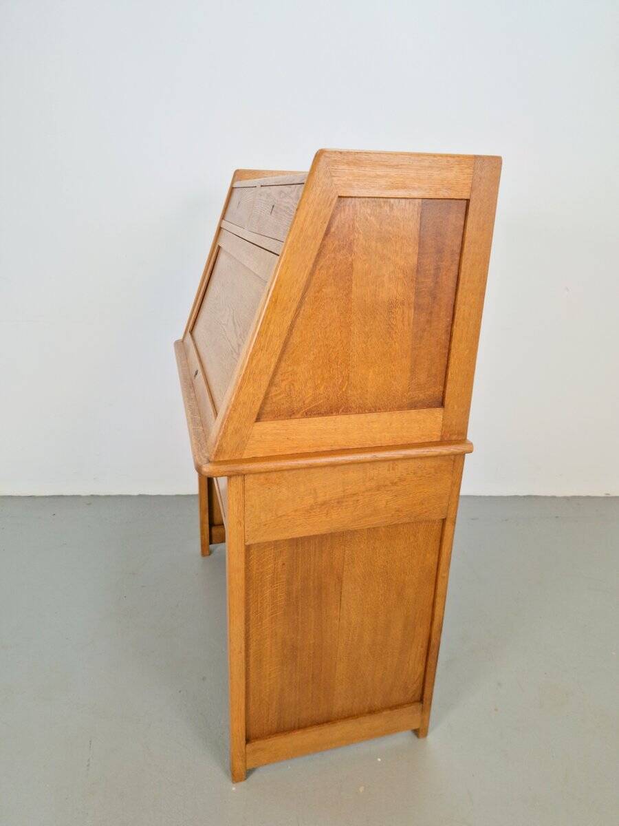 Art Deco Arts & Crafts Secretary in Natural Oak, 1930s
