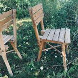 Pair of children's garden chairs