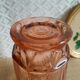 Vintage rosaline pink glass vase