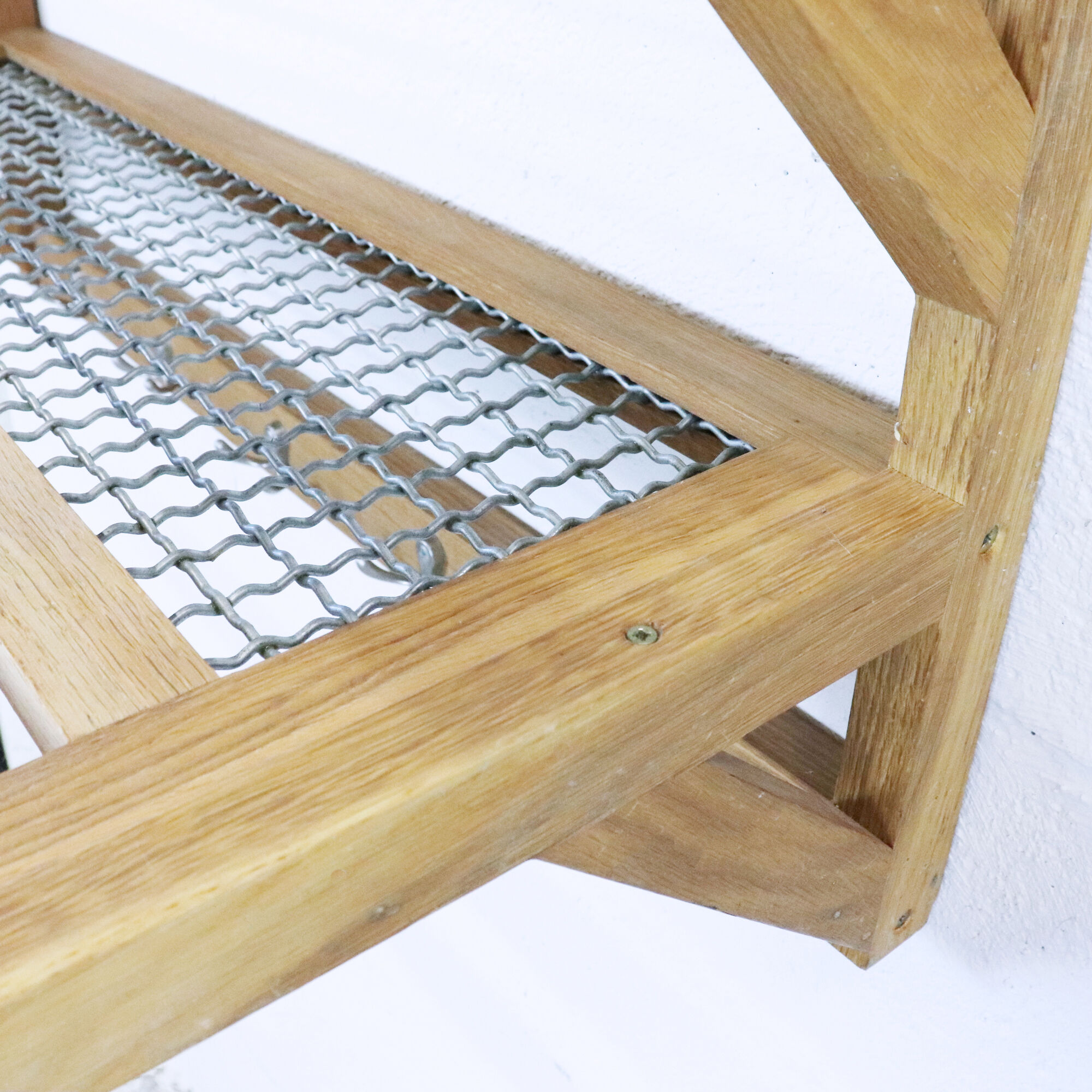 Wooden and metal patère, 1960