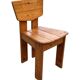 Vintage Brutalist Pine Chair 1970s Minimalist Wood Design