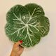 Vintage cabbage bowl and ceramic salad cutlery