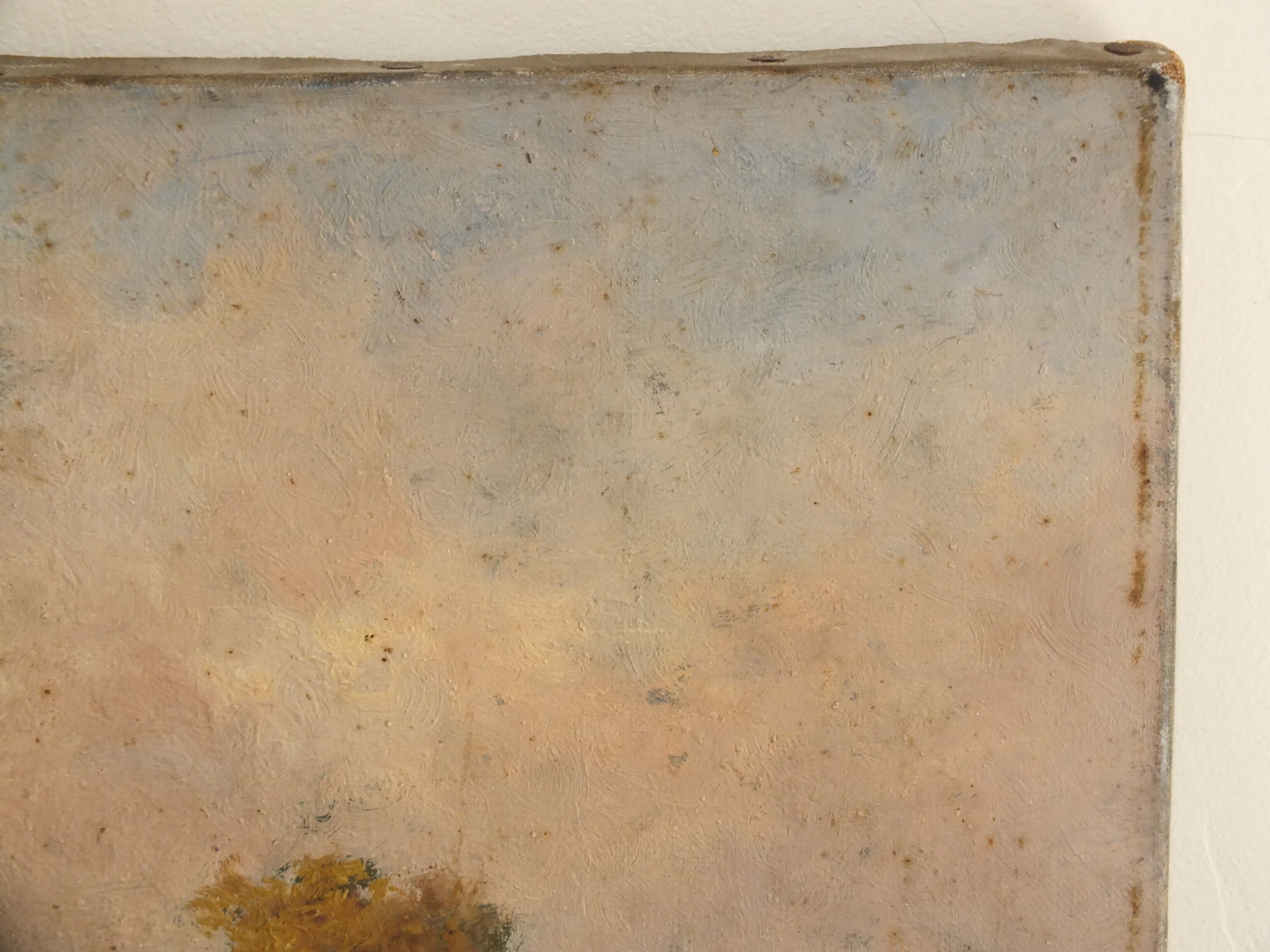 Alexandre Dronsart (1890-1953) landscape painting Chemin de bord de ferme