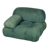 Fauteuil en tissu vert "camaleonda" des années 20 par mario bellini pour c&b