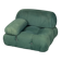 Vintage 20thc "camaleonda" green fabric armchair by mario bellini for c&b