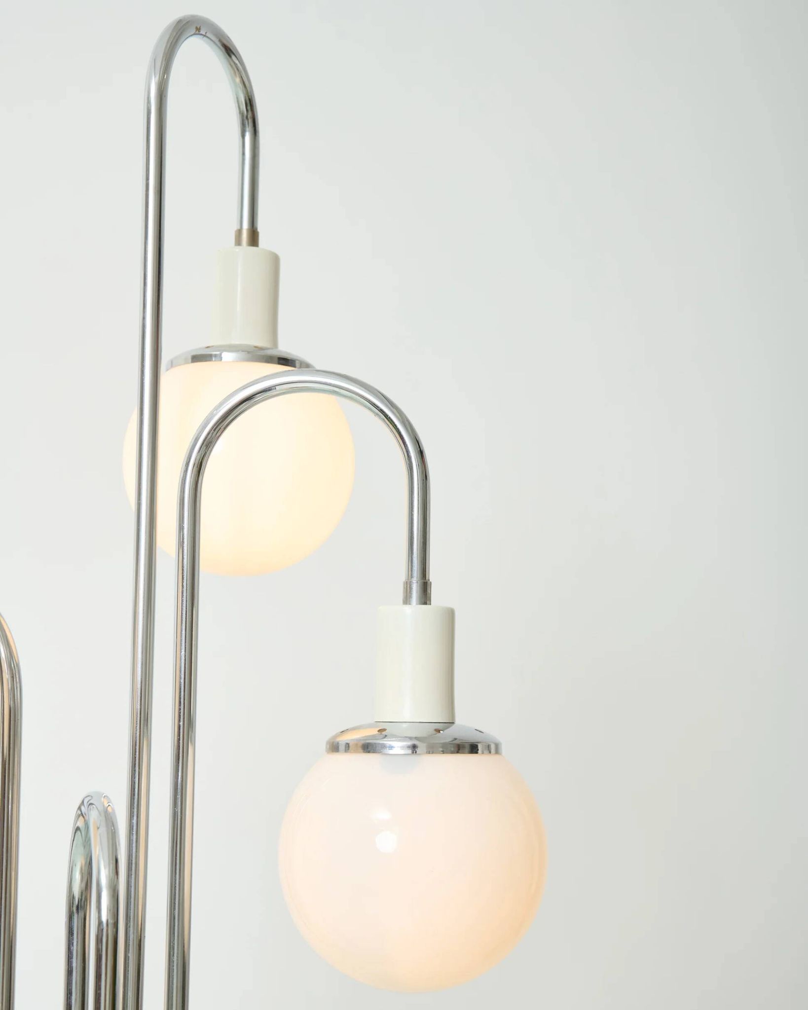 Lustre cascade avec cinq opalines, Italie, 1960s