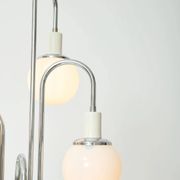 Lustre cascade avec cinq opalines, Italie, 1960s