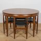 Mid-Century Teak Dining Table & Chairs by Hans Olsen for Frem Røjle.