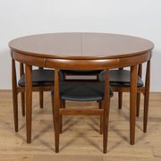 Mid-Century Teak Dining Table & Chairs by Hans Olsen for Frem Røjle.