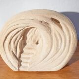 Chauvigny stone lamp by Arsène Galisson, vintage sculpture lamp