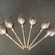 Tableware, suite of 6 small silver spoons early twentieth century