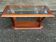 Vintage coffee table made of solid wood and glass 100x60cm