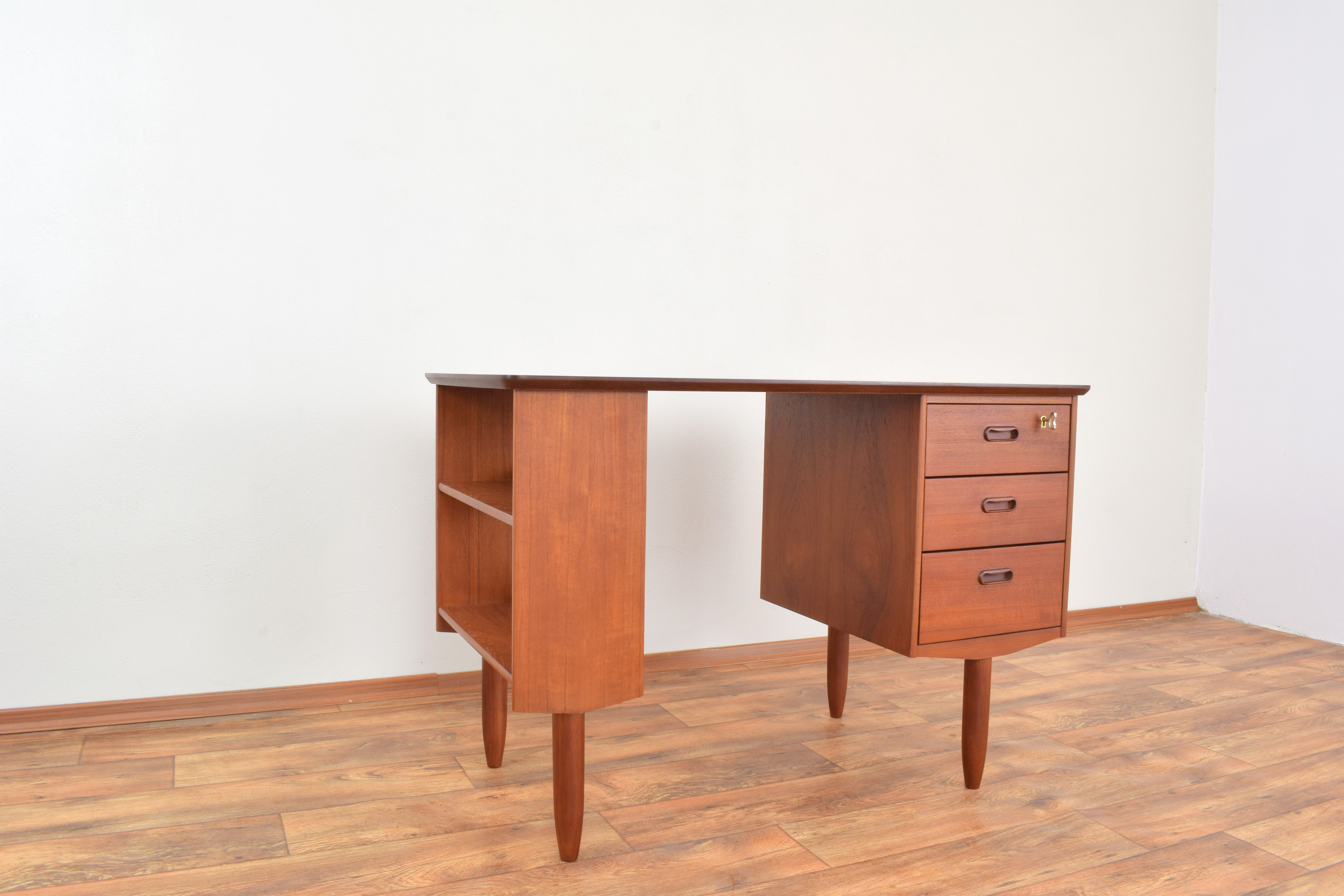 Mid-Century Danish Teak Desk, 1960s.
